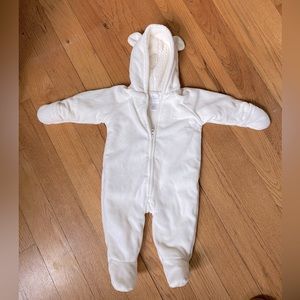 Baby fleece bunting, 3-6m